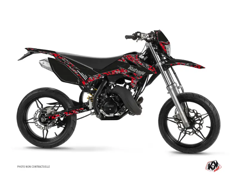 Dekorativní sada 50cc Predator Beta RR 50 Motard Černá Červená KUTVEK
