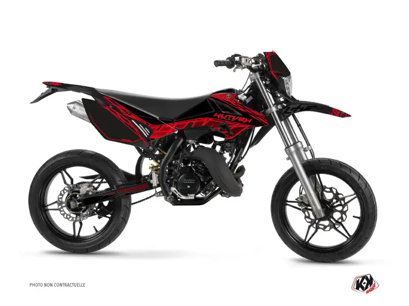 Dekorační sada pro 50cc Eraser Beta RR 50 Motard Černá Červená KUTVEK