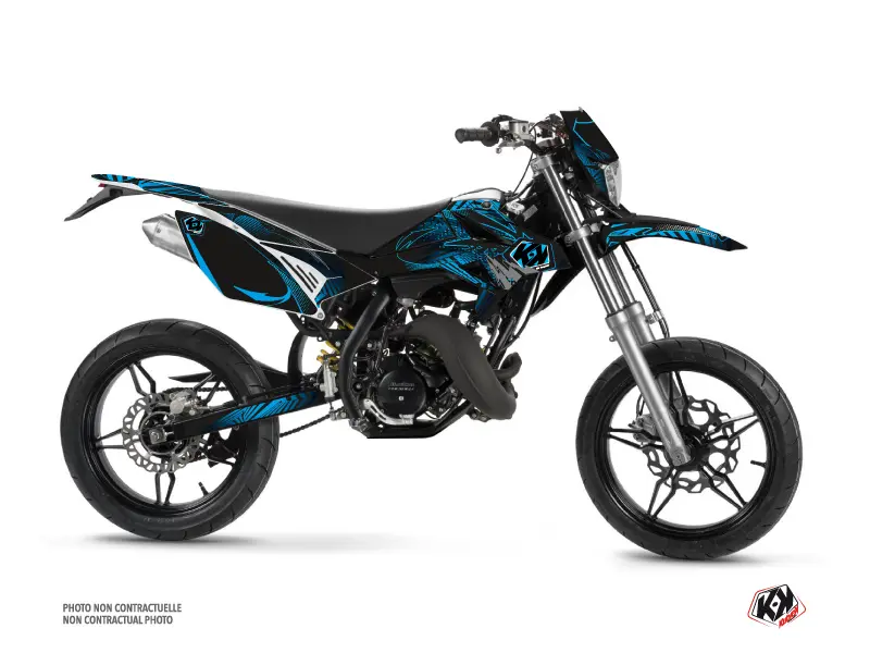 طقم بلاستيكيات Kutvek Graff Beta RR 50 Motard أزرق