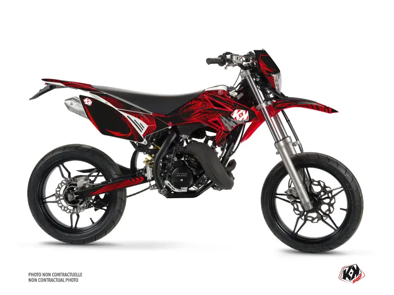 Sada potisku 50cc Graff Beta RR 50 Motard Červená KUTVEK