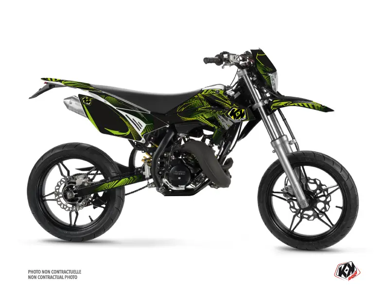 Sada polepů 50cc Graff Beta RR 50 Motard Zelená KUTVEK