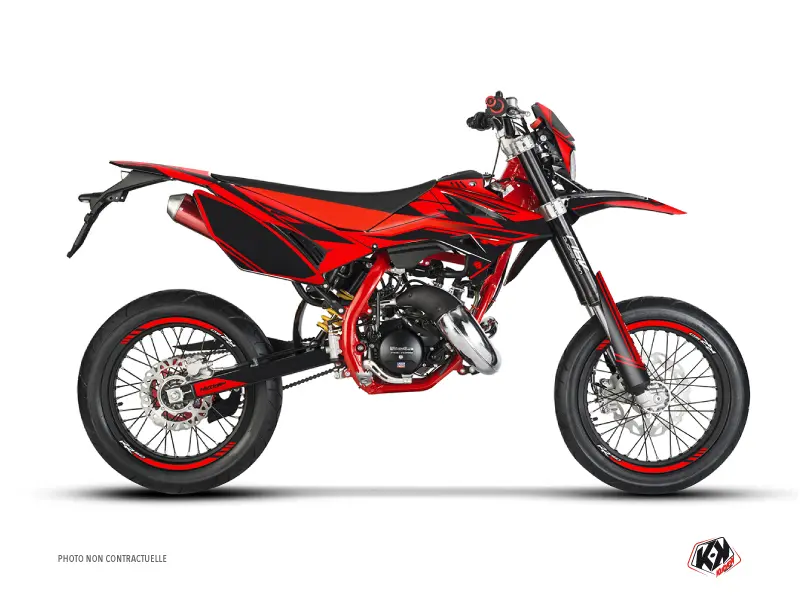 Dekorsatz 50 cc FIRENZE Beta RR 50 Motard Rot Schwarz KUTVEK