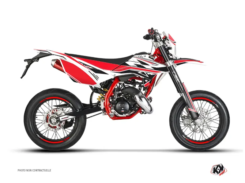 Sada polepů 50cc Beta RR 50 Motard Bílá Červená Černá Kutvek
