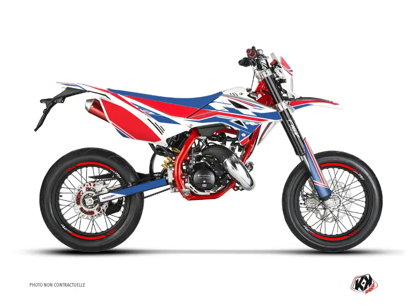Dekorsatz KUTVEK 50cc Beta RR 50 Motard Weiß Rot Blau Firenze