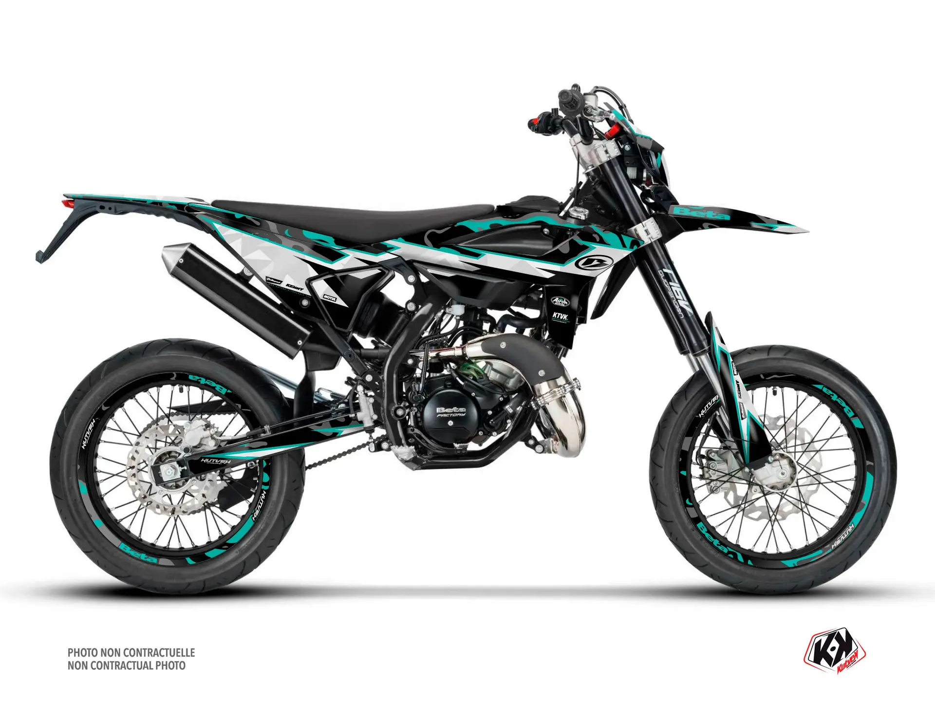 Dekorsatz und Sitzbankbezug KUTVEK 50cc Barbarian Beta RR 50 türkis