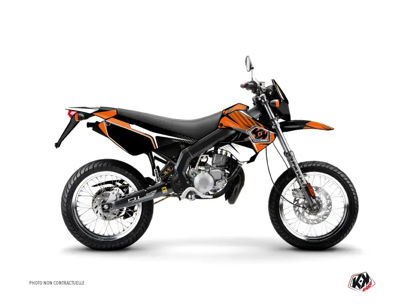 KUTVEK 50cc Factory Derbi DRD Xtreme Orange Decal Kit — Decoration & stickers