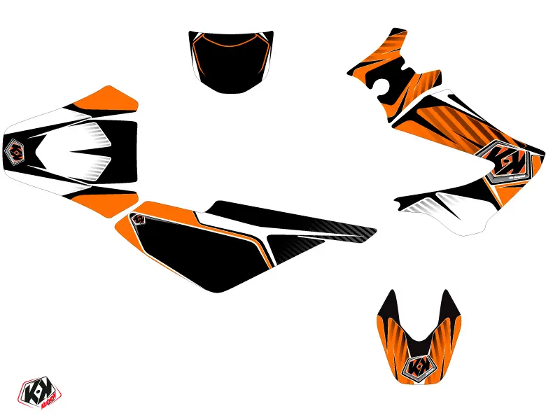 KUTVEK 50cc Factory Derbi DRD Xtreme Orange Decal Kit — view 2