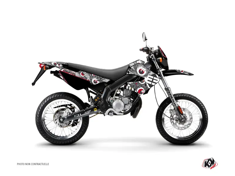 Dekorācijas komplekts 50cc Freegun Eyed Derbi DRD Xtreme pelēks sarkans KUTVEK