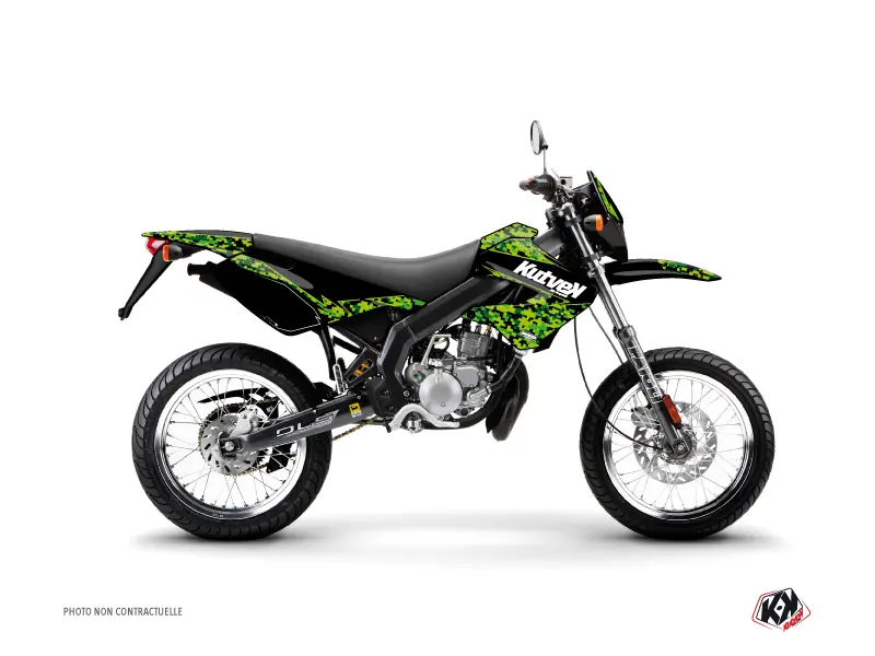Dekorativní sada 50cc Predator Derbi DRD Xtreme Černá Zelená KUTVEK