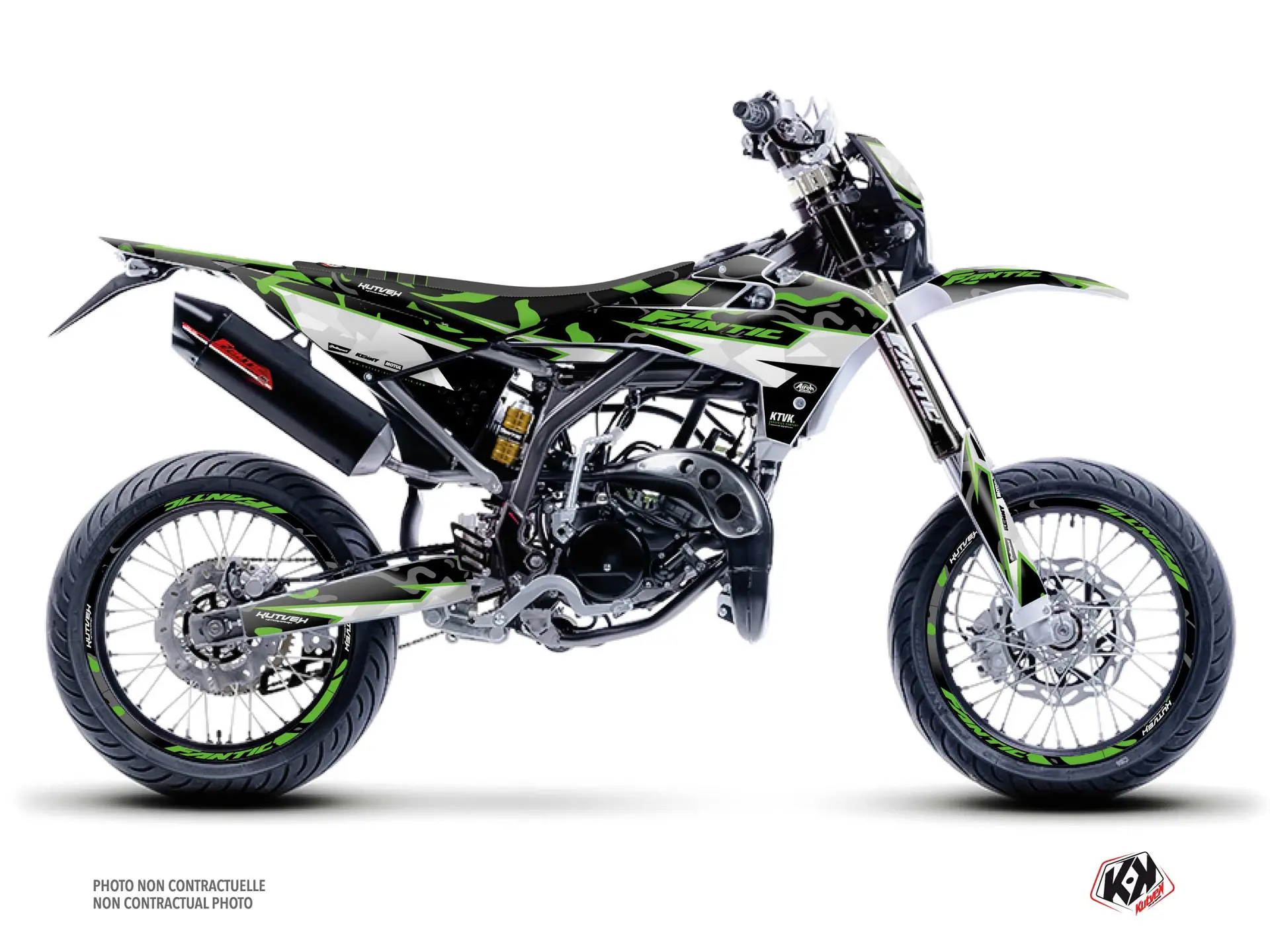 Dekorsatz 50cc Barbarian Fantic XM 50 Grün KUTVEK