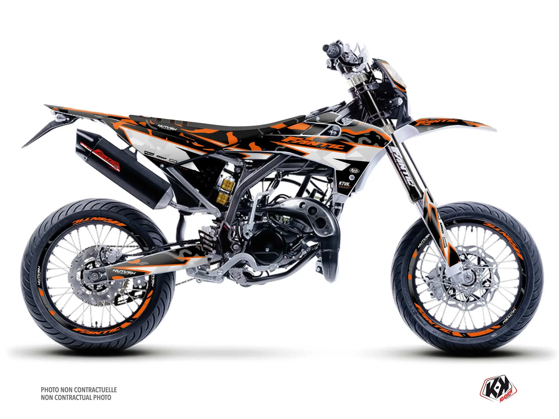Dekorsatz 50 cm³ BARBARIAN Fantic XM 50 Orange