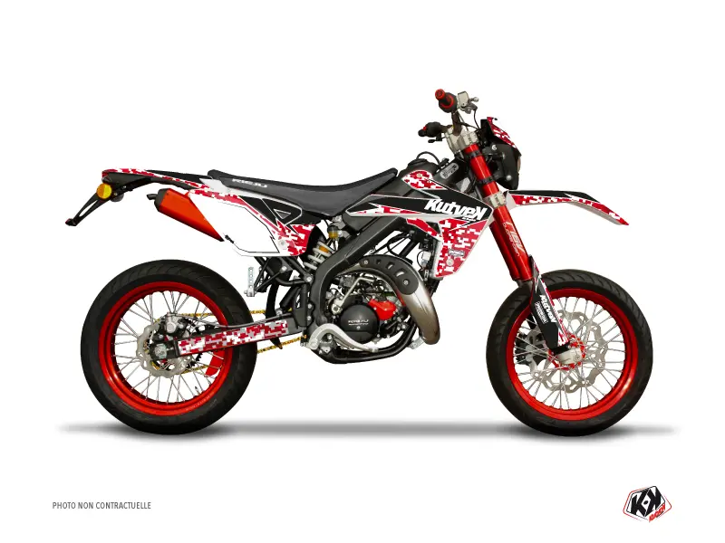Sada polepů pro 50cc Predator Rieju MRT 50 Červená KUTVEK