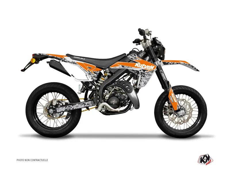 KUTVEK Dekorsatz 50cc Predator Rieju MRT 50 Orange