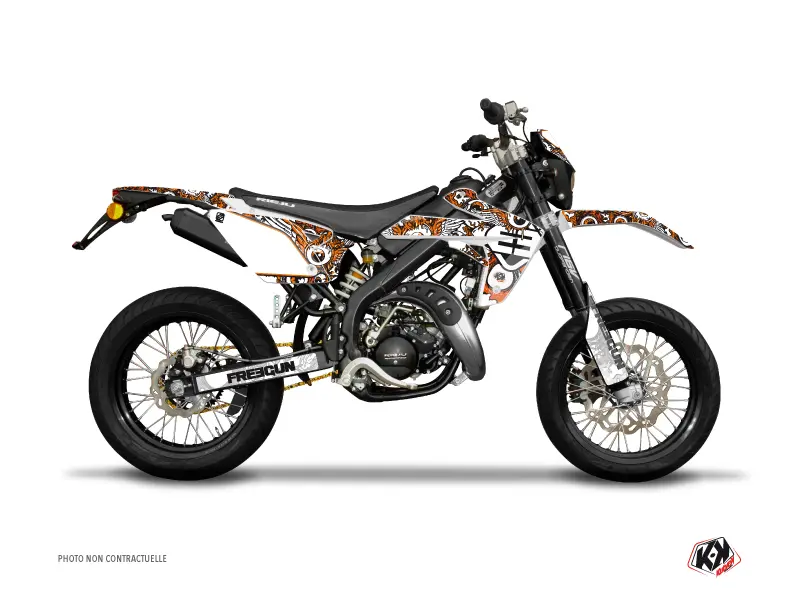 Dekorační sada 50cc Freegun Eyed Rieju MRT 50 Oranžová