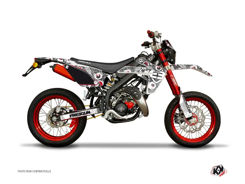 Dekorační sada 50cc Freegun Eyed Rieju MRT 50 Šedá Červená