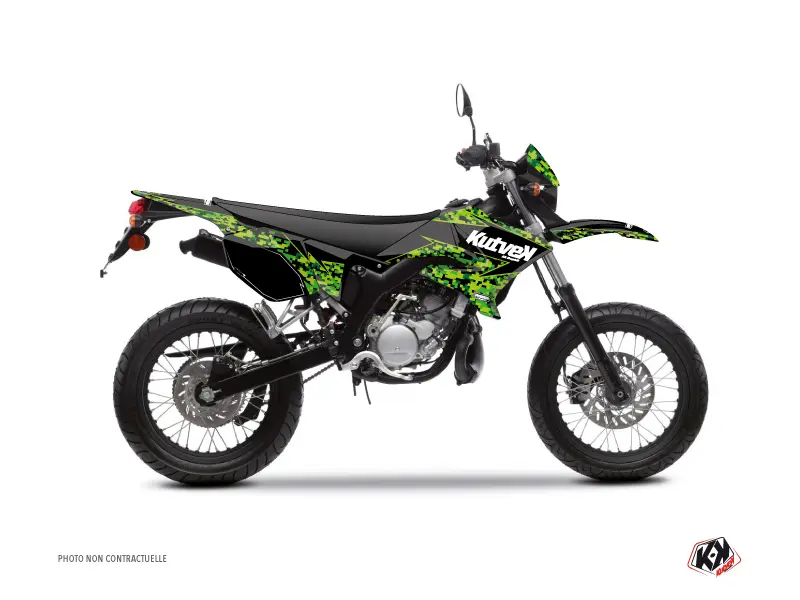 ヤマハ DT 50 50cc 用 プレデター デコキット ブラックグリーン