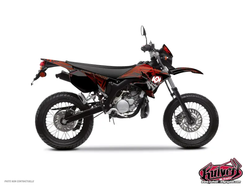 Kit Decoração 50cc Graff Yamaha DT 50 Vermelho KUTVEK