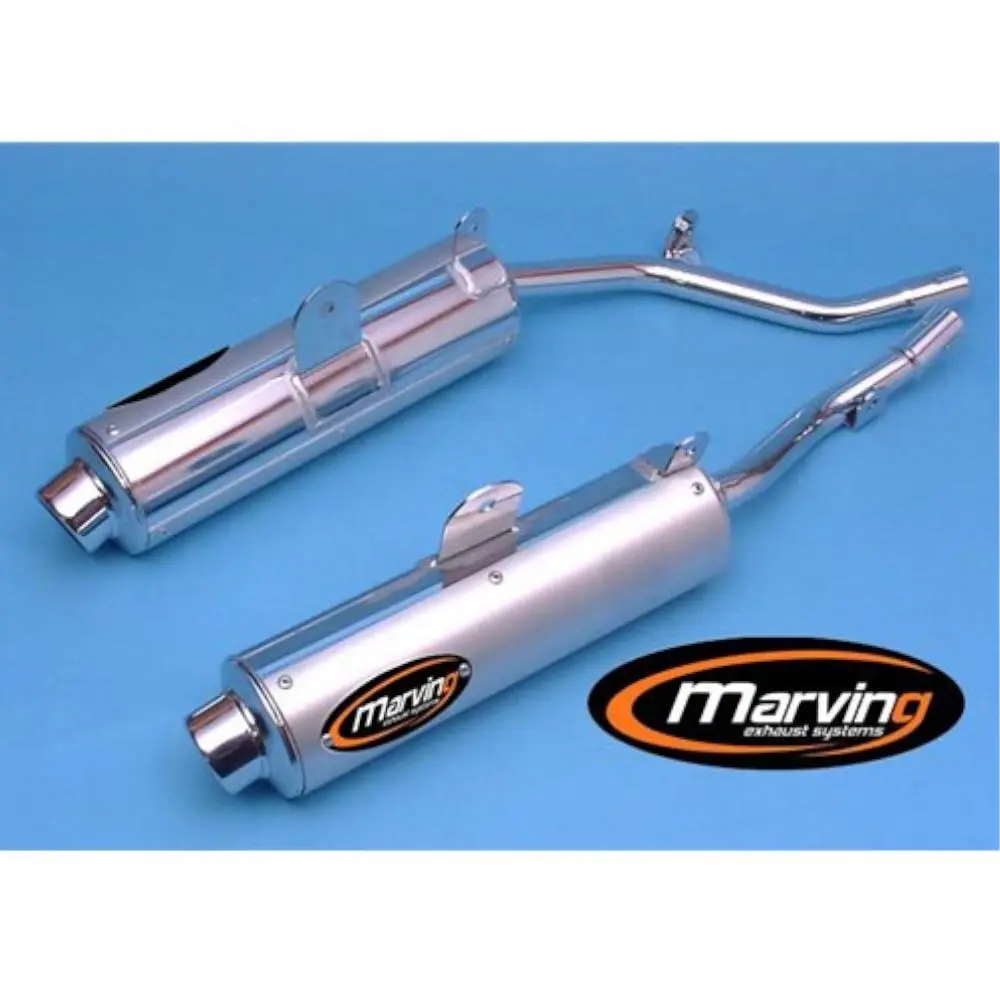 Marving AMACAL 650 PEGASO 3 认证消音器 Ø100 镀铬铝涂层(一对)