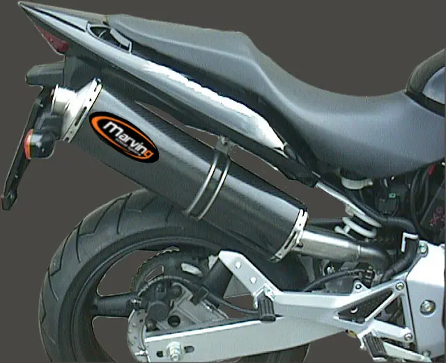 Silencieux Marving Superline Hornet 600 Big Oval Carbone Homologué