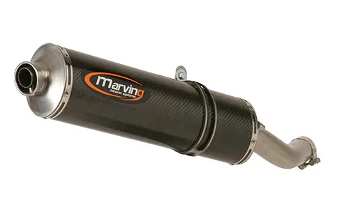 Schalldämpfer Marving Superline ZXR 400 Big Oval Carbon Homologiert
