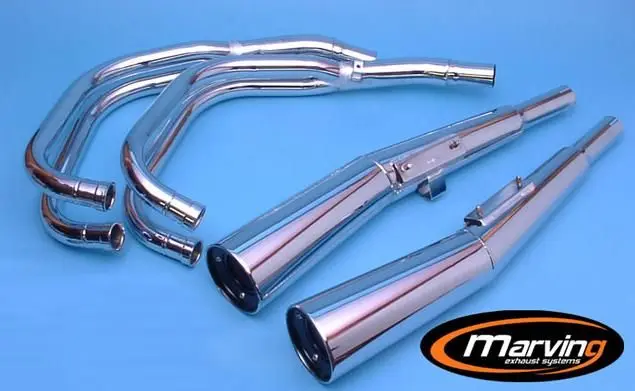 Knalpot 4/2 CB750F/900F Lini Master Krom Homologasi Marving