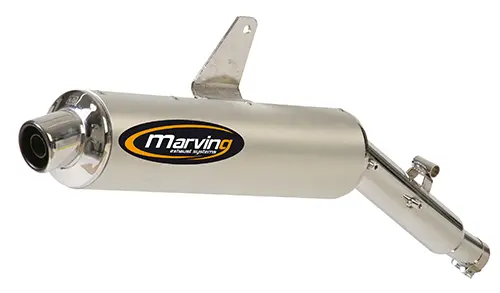 Глушитель Marving Amacal KLR 650/650 Tengai Ø100 хромированный с алюминиевым покрытием, сертифицированный