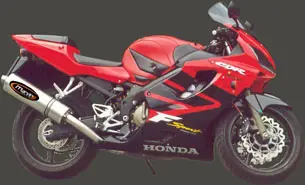 Ljuddämpare Marving Superline CBR 600 F 2001/2002 Big Oval Titan Homologerad