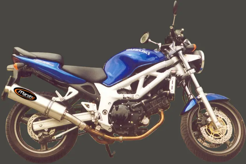 كُمّام Marving Superline SV 650 1999/2002 Big Oval من التيتانيوم مُرخص