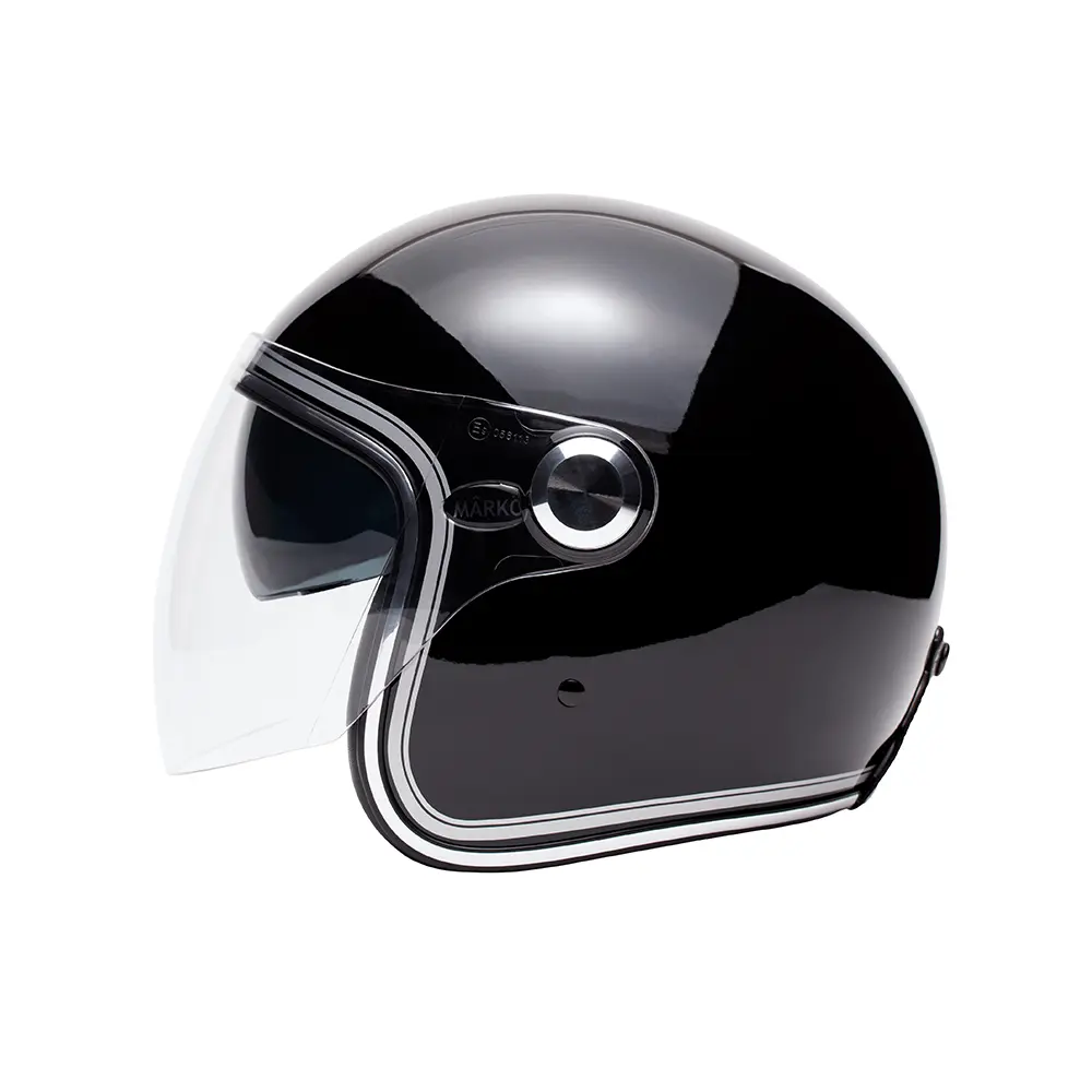 Modularhelm Marko Jet Boréal schwarz chrom XL 22.06 — Ansicht 2