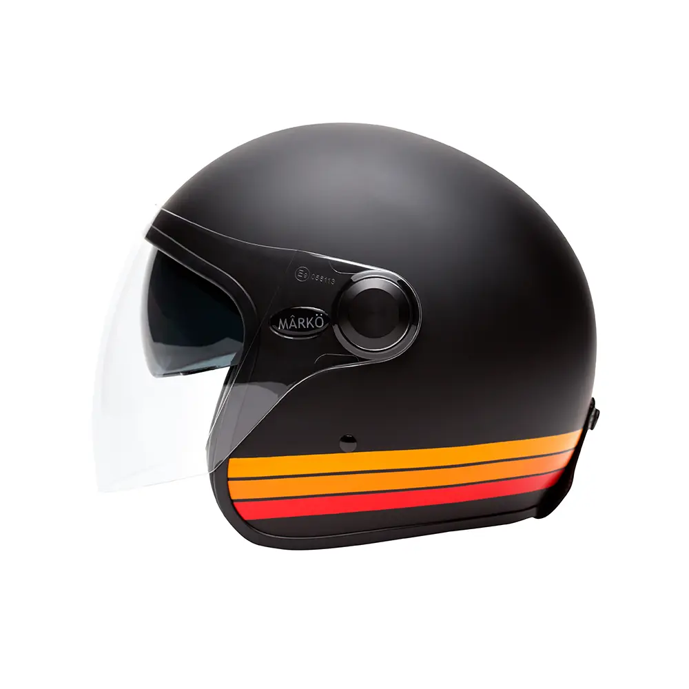 Modularhelm Marko Jet Boréal matt schwarz orange L 22.06 — Ansicht 2