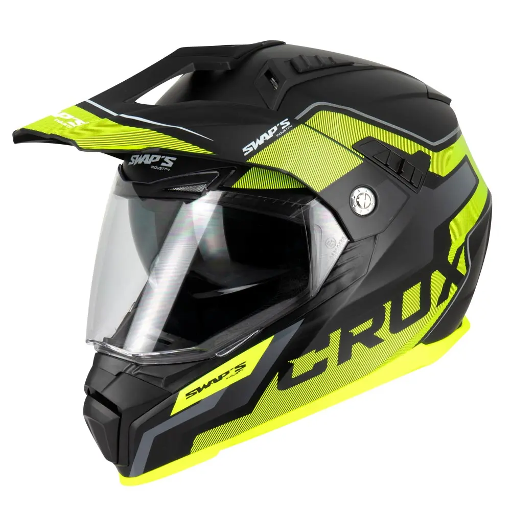 Enduro helm S789 Zwart Geel 2XL Swaps