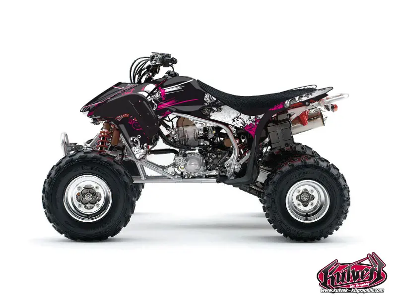 Kit décoration Quad Trash Honda 450 TRX noir rose 2006-2007