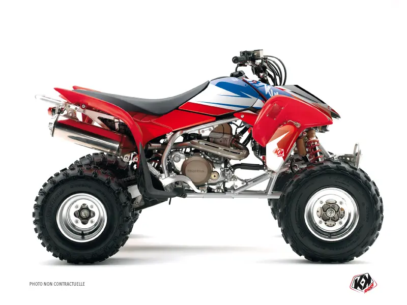 Kit de décoration Quad Stage Honda 450 TRX Bleu Rouge (2006-2007)