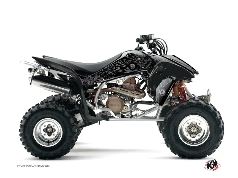 Kit Déco Quad Zombies Dark Honda 450 TRX Noir (2008-2009)