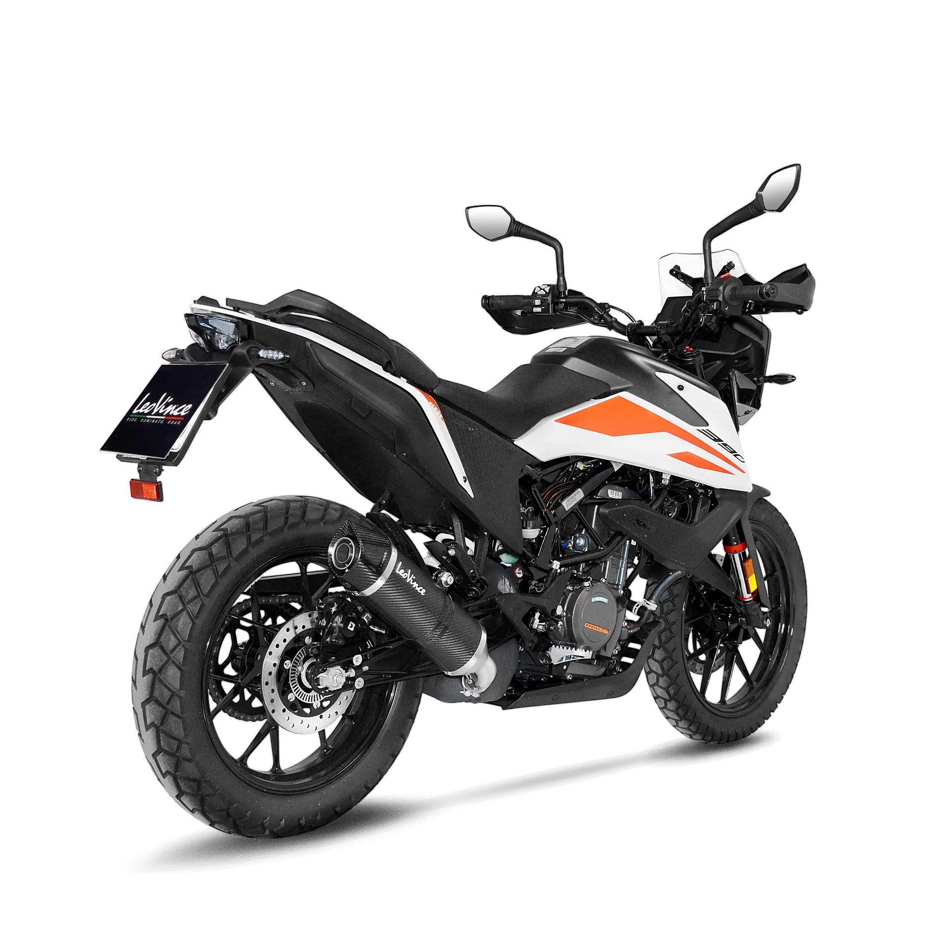 Leovince LV One Evo Kulfiber lydpotte 390 Adventure typegodkendt — 2. billede