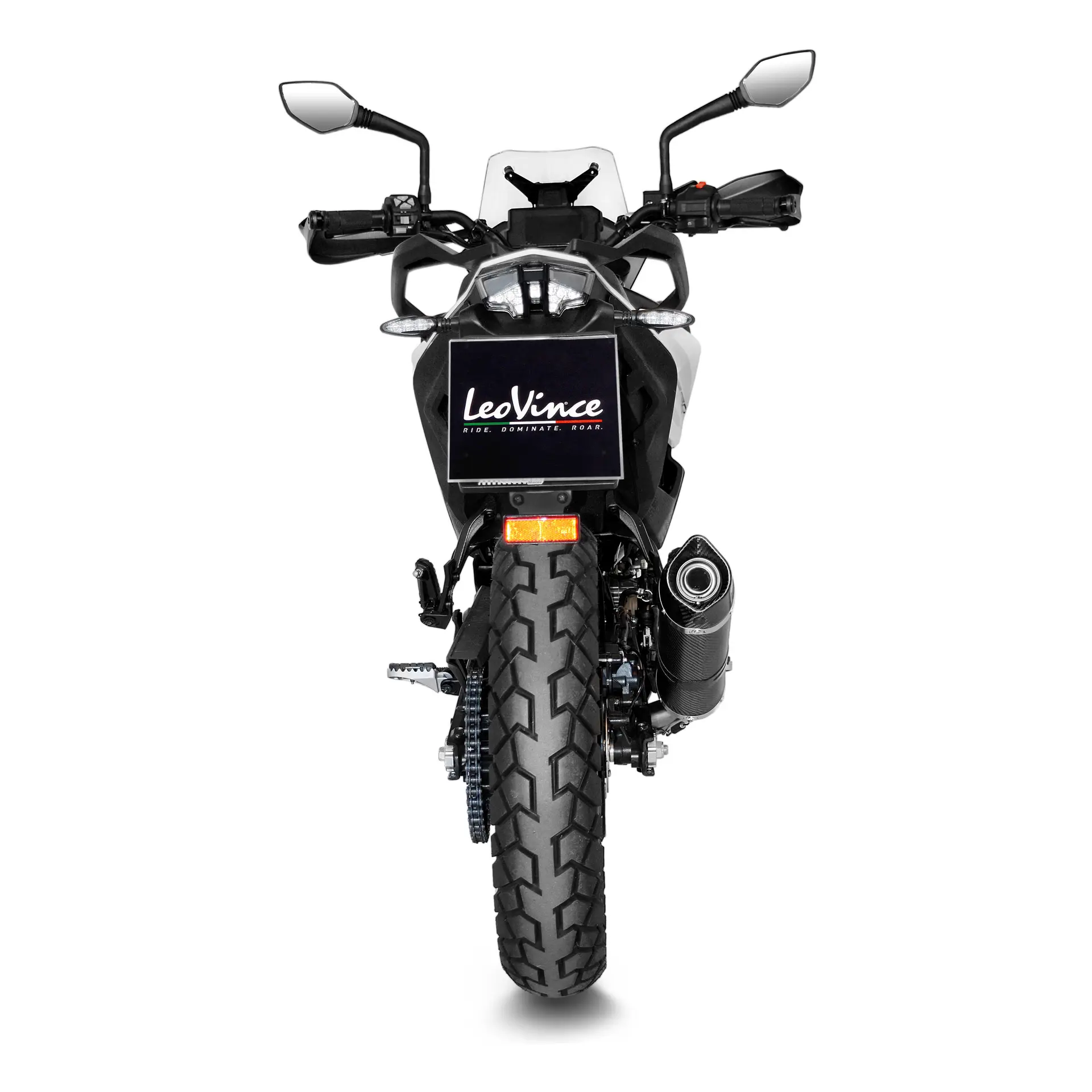 Leovince LV One Evo Kulfiber lydpotte 390 Adventure typegodkendt — 3. billede