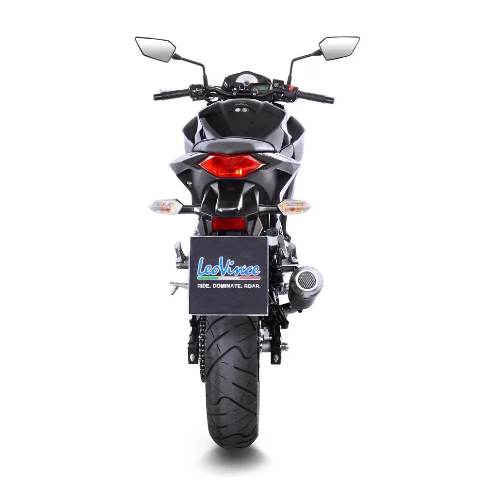 Uitlaatdemper Leovince LV-10 Black Edition Ninja 250 R Niet Gehomologeerd — zicht 2