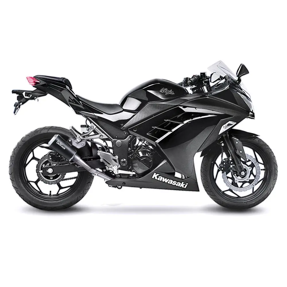 Uitlaatdemper Leovince LV-10 Black Edition Ninja 250 R Niet Gehomologeerd — zicht 3