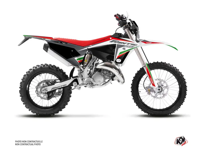 Kit Plastiques Moto Cross Mantova Fantic 125 XE Vert KUTVEK
