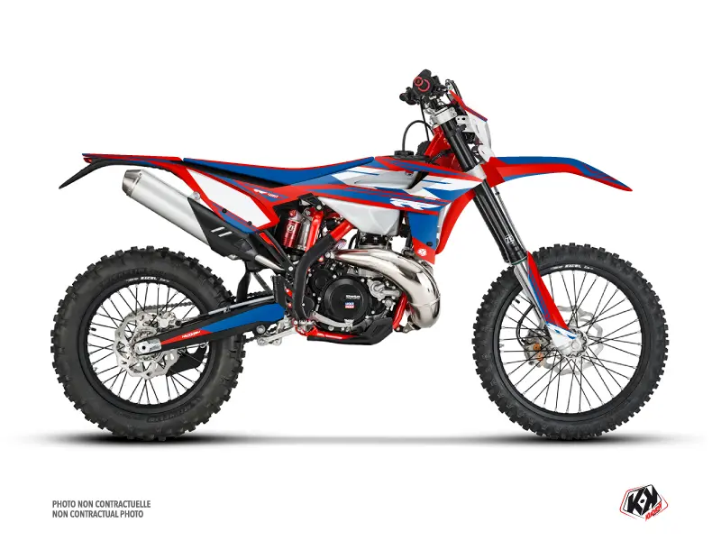 Kit plastiques moto cross KUTVEK FIRENZE Beta RR 4T 480 rouge bleu