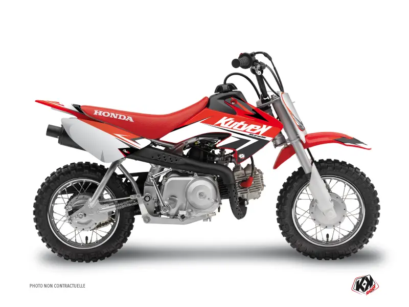 Kit décoration moto cross stage Honda 50 CRF rouge KUTVEK