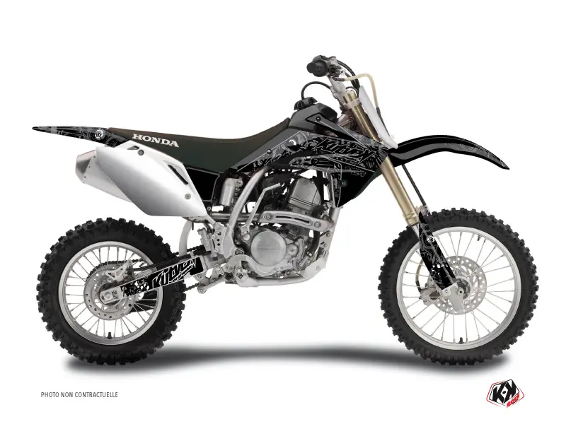 Kit plastiques Moto Cross Zombies Dark Honda 125 CR Noir KUTVEK