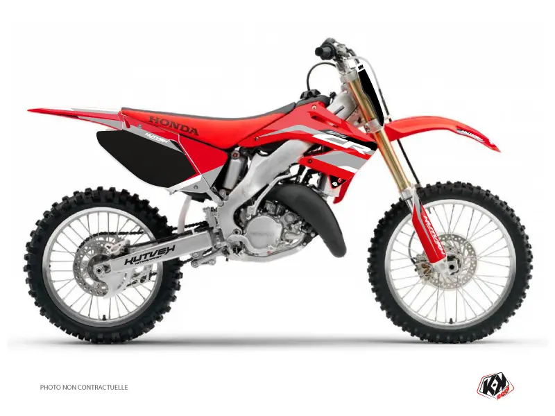 KUTVEK Honda 125 CR کراس لیگ موٹر سائیکل ڈیکوریشن کٹ گرے