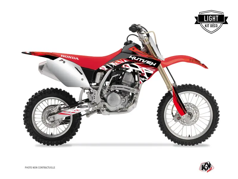 Kit plastiques Kutvek Eraser Honda 125 CR rouge blanc