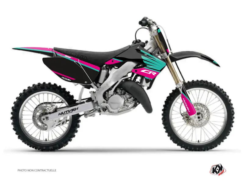 Stickerset Motocross Kutvek Honda 125 CR Turquoise