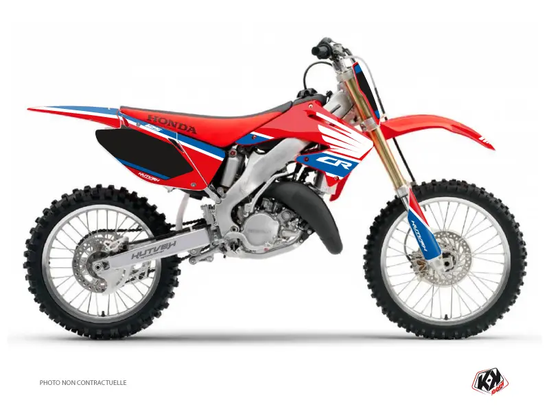 Kit Déco Moto Cross Wing Honda 125 CR Bleu KUTVEK