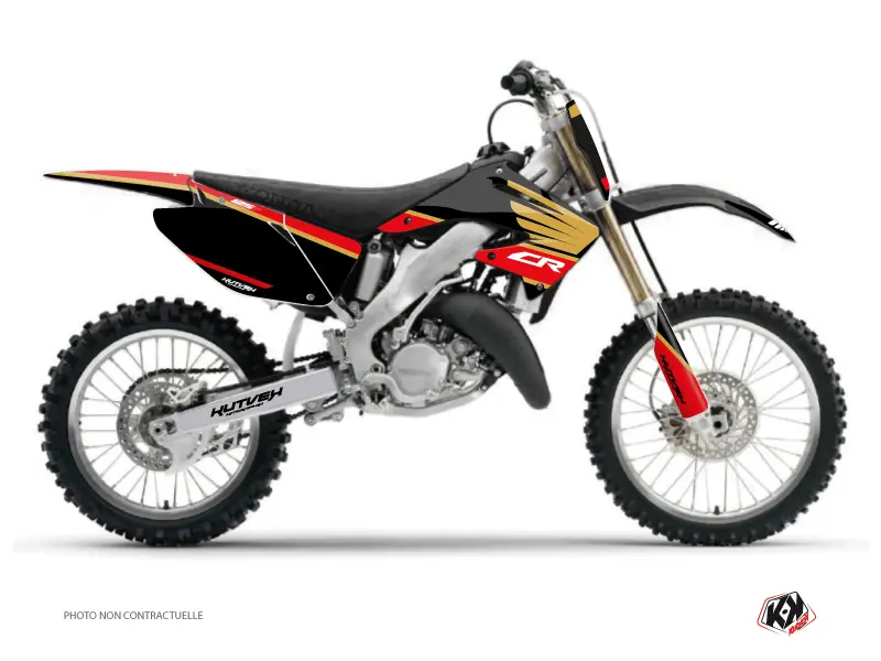 طقم زينة موتوكروس Honda 125 CR Wing ذهبي KUTVEK