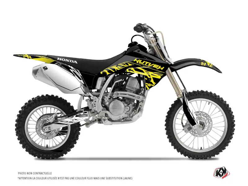Dekorsatz Motocross Eraser Fluo Honda 150 CRF Gelb KUTVEK