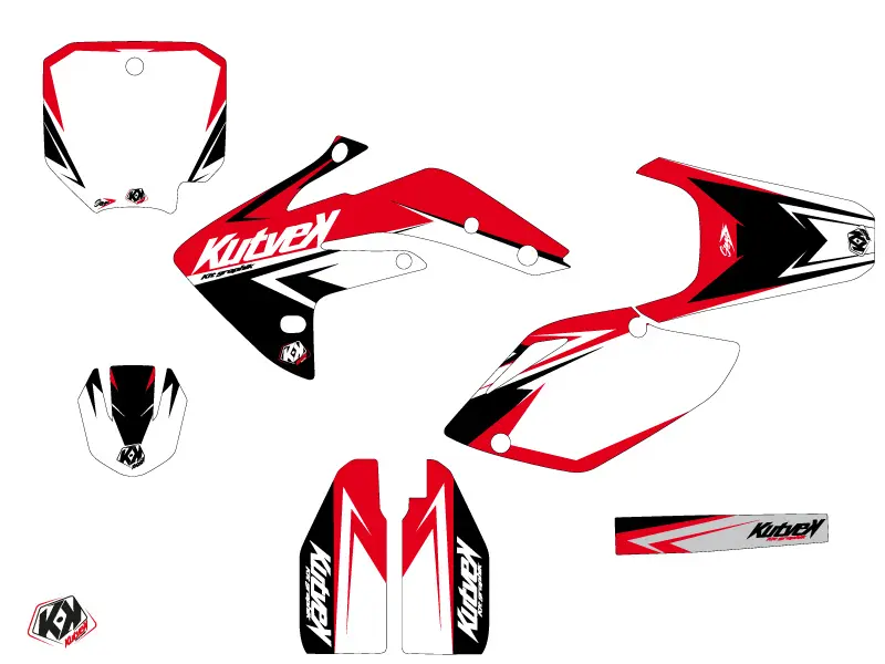 KUTVEK Stage 越野摩托车贴花套装 适用于 Honda 150 CRF 红色 — 第 2 视图