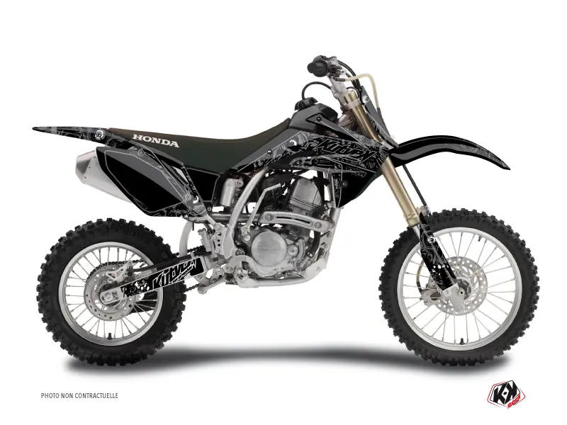 Zombies Dark Honda 150 CRF Motocross-Dekorsatz Schwarz KUTVEK